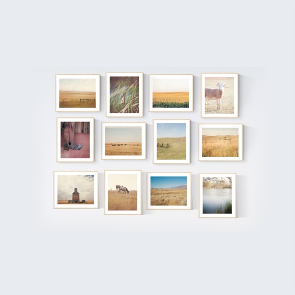 Farm Country Print, Set of 12 Wild West Art,